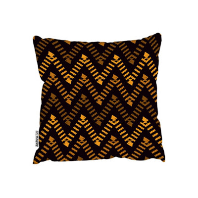 Andrew Lee CushionsFreehand Horizontal Zigzag Chevron Stripes Boho Chic (Cushion) / 45Cm X 45Cm from B&Q
