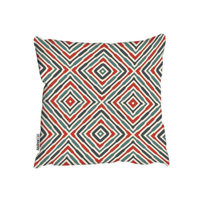 Andrew Lee CushionsRepeated Squares And Rhombuses Ornamental Abstract Tribal Motif (Cushion) / 45Cm X 45Cm from B&Q