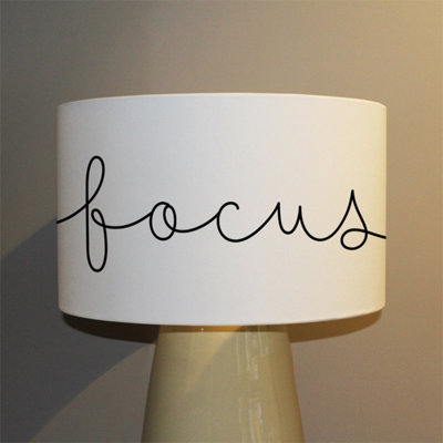 Andrew Lee Text Focus (Ceiling & Lamp Shade) / 45Cm X 26Cm / Lamp Shade from B&Q