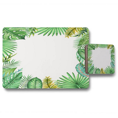 Andrew Lee Tropical Leaves (Placemat & Coaster Set) / Default Title from B&Q