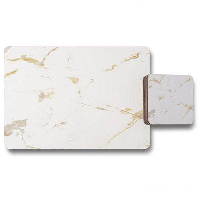 Andrew Lee Gold Marble (Placemat & Coaster Set) / Default Title from B&Q