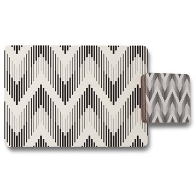 Andrew Lee Geometric Zig Zag (Placemat & Coaster Set) / Default Title from B&Q