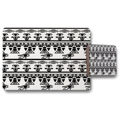 Andrew Lee Egyptian Eye Of Horus Heiroglyphs (Placemat & Coaster Set) / Default Title from B&Q