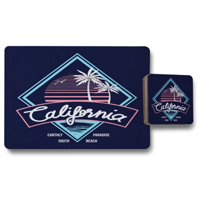 Andrew Lee Neon California (Placemat & Coaster Set) / Default Title from B&Q