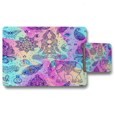 Andrew Lee Colorful Rainbow (Placemat & Coaster Set) / Default Title from B&Q