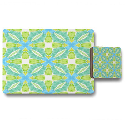Andrew Lee Green Optimal Boho Chic (Placemat & Coaster Set) / Default Title from B&Q