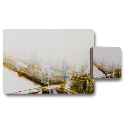 Andrew Lee Big Ben In The Mist (Placemat & Coaster Set) / Default Title from B&Q
