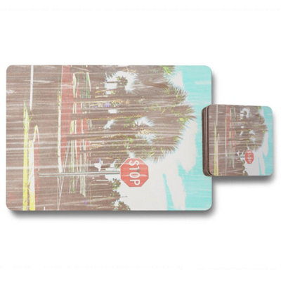 Andrew Lee Stop (Placemat & Coaster Set) / Default Title from B&Q