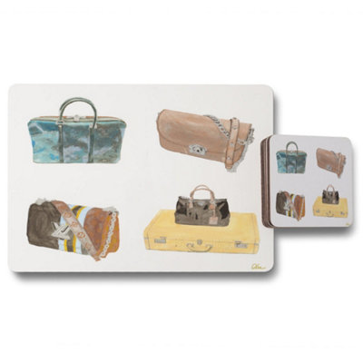 Andrew Lee Handbag Collage (Placemat & Coaster Set) / Default Title from B&Q