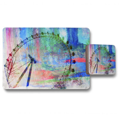 B&Q -  London Eye (Placemat & Coaster Set) / Default Title