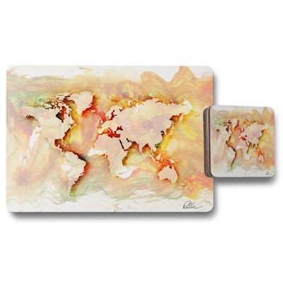 B&Q -  Orange World (Placemat & Coaster Set) / Default Title