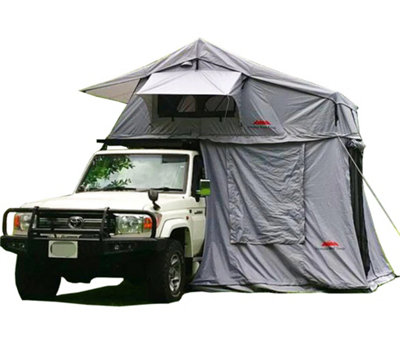Ventura Roof Tents Extended Twin Ladder Ventura Deluxe 1.8 Roof Top Tent + Annex from B&Q