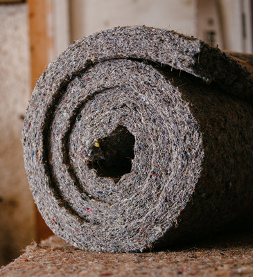 Sisalwool Loftroll (Coverage 1.7M²) Natural Fibre Insulation 570mm Wide from B&Q