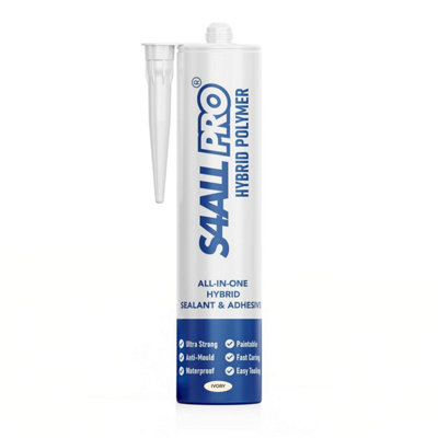 S4All Pro Hybrid Polymer Sealant & AdhesiveIvoryWaterproofAnti-Mould & Ultra Strong