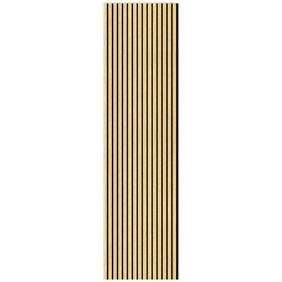 Wall Panels Uk White Oak Premium Flame Retardant Acoustic Slat Wall Panel ( 2 Pack ) from B&Q