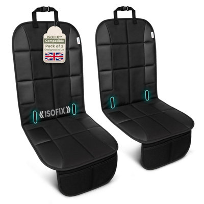  - Sovara Car Seat Protectors For Child Seats (2 Pack)Customised Isofix 0-12 YearsDurable Waterproof 600 D FabricProtector