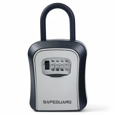 D&s London Safeguard Shackle Key Safe Lock Box Hangable Police Approved Keybox Alloy Body Secure Combination Padlock Outdoor from B&Q
