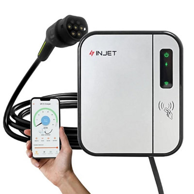 LT Smart Injet Eco Smart Tethered 7.4Kw Ev ChargerUnit Only from B&Q