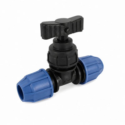 Mdpe Compression Shut-Off Stopcock 25mmx25mm from B&Q