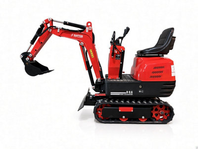 Raptor Mini Excavator, Digger, 306Cc Petrol Engine, 1200mm Dig Depth, E-Start, 290mm Bucket