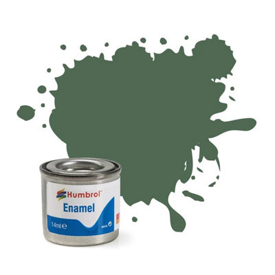 Humbrol No.76 Matt Uniform Green Enamel Paint 14MlModel Paint For PlasticMetalWood & CraftsHigh Shine Finish from B&Q