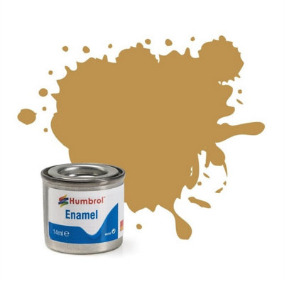 Humbrol No.93 Matt Desert Yellow Enamel Paint14Ml Tin For Model KitsMiniatures & Craft Projects from B&Q