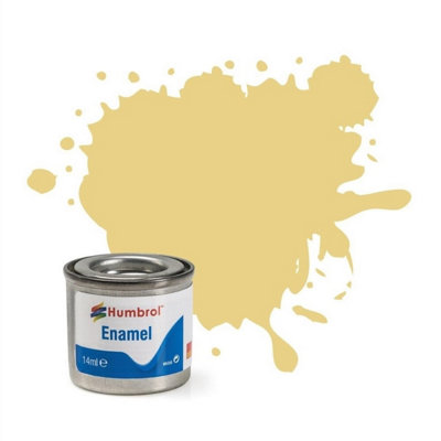 Humbrol No.103 Matt Cream Enamel Paint14Ml Tin For Model KitsMiniatures & Craft Projects
