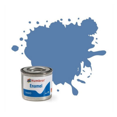 Humbrol No.109 Ww1 Blue Enamel Paint 14MlModel Paint For PlasticMetalWood & CraftsHigh Shine Finish from B&Q