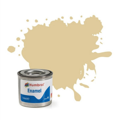 B&Q -  No.121 Matt Pale Stone Enamel Paint14Ml Tin For Model KitsMiniatures & Craft Projects