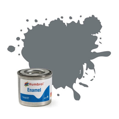 Humbrol No.164 Dark Sea Grey Enamel Paint 14MlModel Paint For PlasticMetalWood & CraftsHigh Shine Finish from B&Q