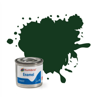 Humbrol No.195 Chrome Green Enamel Paint 14MlModel Paint For PlasticMetalWood & CraftsHigh Shine Finish from B&Q