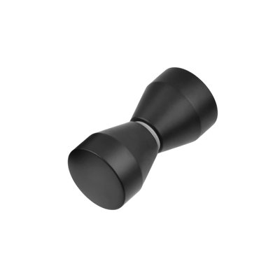 Nes Home Cone Black Aluminum Shower Door Knob Handle from B&Q