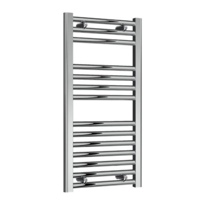 Reina Diva Flat Heated Designer Towel Rail 800 X 400mmChrome from B&Q