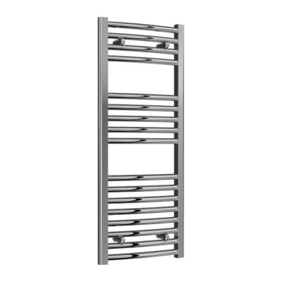 Reina Diva Curved Heated Designer Towel Rail1000 X 400mmChrome from B&Q