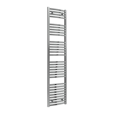 Reina Diva Curved Heated Designer Towel Rail1800 X 400mmChrome from B&Q