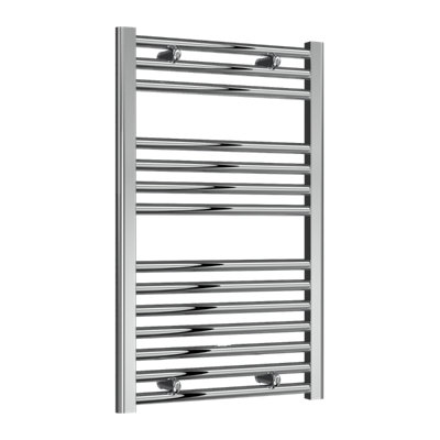 Reina Diva Flat Heated Designer Towel Rail 800 X 500mmChrome from B&Q