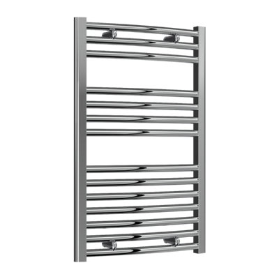 Reina Diva Curved Heated Designer Towel Rail800X500Chrome from B&Q