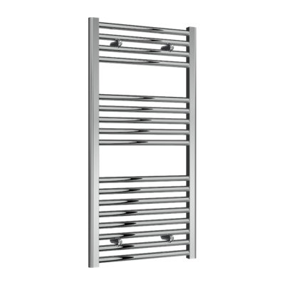 Reina Diva Flat Heated Designer Towel Rail 1000 X 500mmChrome from B&Q