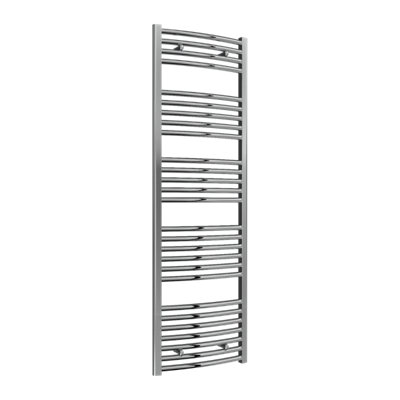 Reina Diva Curved Heated Designer Towel Rail1600 X 500mmChrome from B&Q