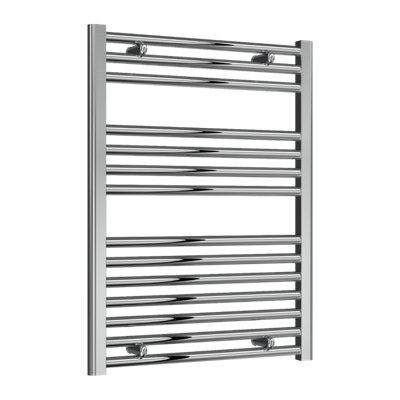 Reina Diva Flat Heated Designer Towel Rail 800 X 600mmChrome from B&Q
