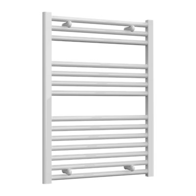 Reina Diva Flat Heated Designer Towel Rail 800 X 600mmWhite from B&Q
