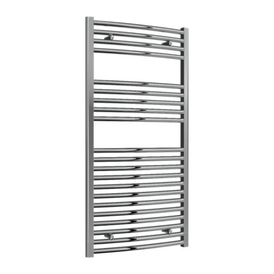 Reina Diva Curved Heated Designer Towel Rail1200 X 600mmChrome from B&Q