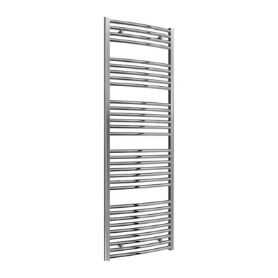 Reina Diva Curved Heated Designer Towel Rail1800 X 600mmChrome from B&Q