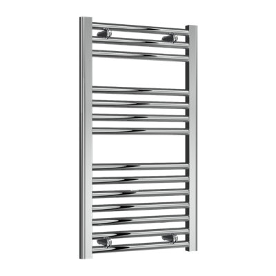 Reina Diva Flat Heated Designer Towel Rail 800 X 450mmChrome from B&Q