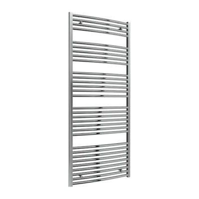 Reina Diva Curved Heated Designer Towel Rail1800 X 750mmChrome from B&Q