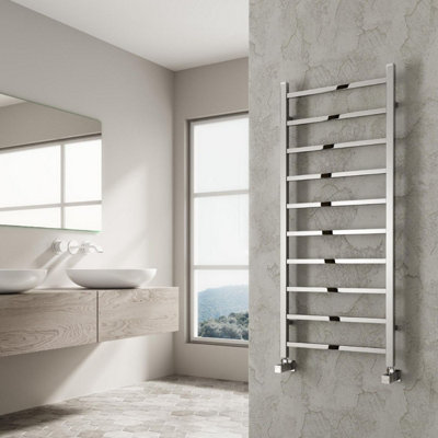 Reina Renia Serena Designer Heated Towel Rail1200 X 500mmChrome from B&Q