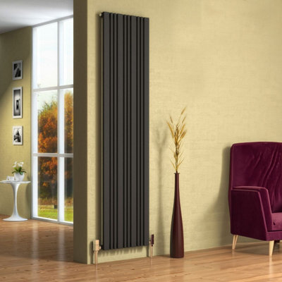 Reina Bonera Vertical Flat Panel Central Heating Radiator1800 X 456mmAnthracite from B&Q