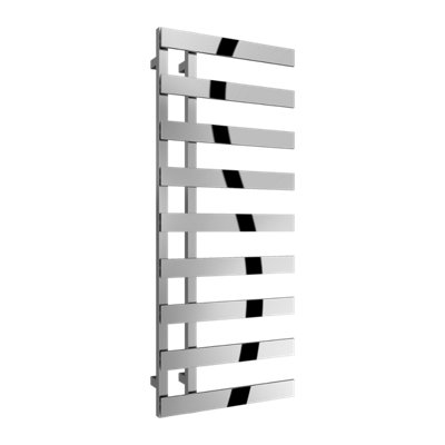 Reina Florina Modern Offset Towel Radiator1235 X 500 mmChrome from B&Q