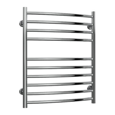 Reina Eos Heated Towel Rail720 X 600mmPolished Stainless Steel from B&Q