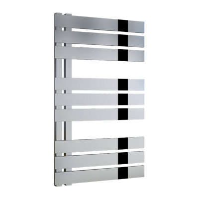 Reina Ricadi Ladder Towel Radiator840 X 500mmPolished Stainless Steel from B&Q